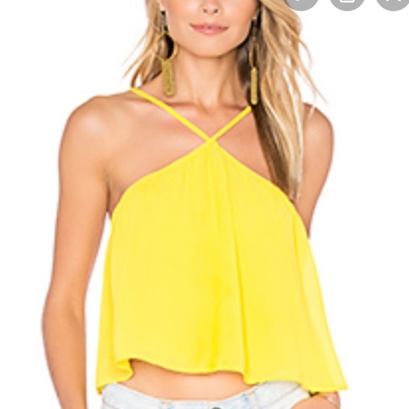 Show Me Your MuMu Tops - Show Me Your Mumu | NWT Yellow High Neck Tank